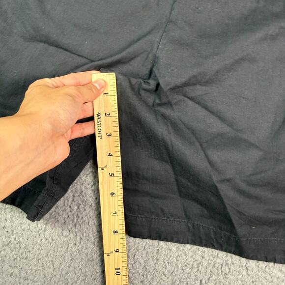 Todd Snyder Surplus Shorts Mens 28 Black Cotton Linen Blend 8" Flat Front NEW - Picture 6 of 8